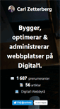 Mobile Screenshot of carlzetterberg.se
