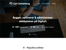 Tablet Screenshot of carlzetterberg.se